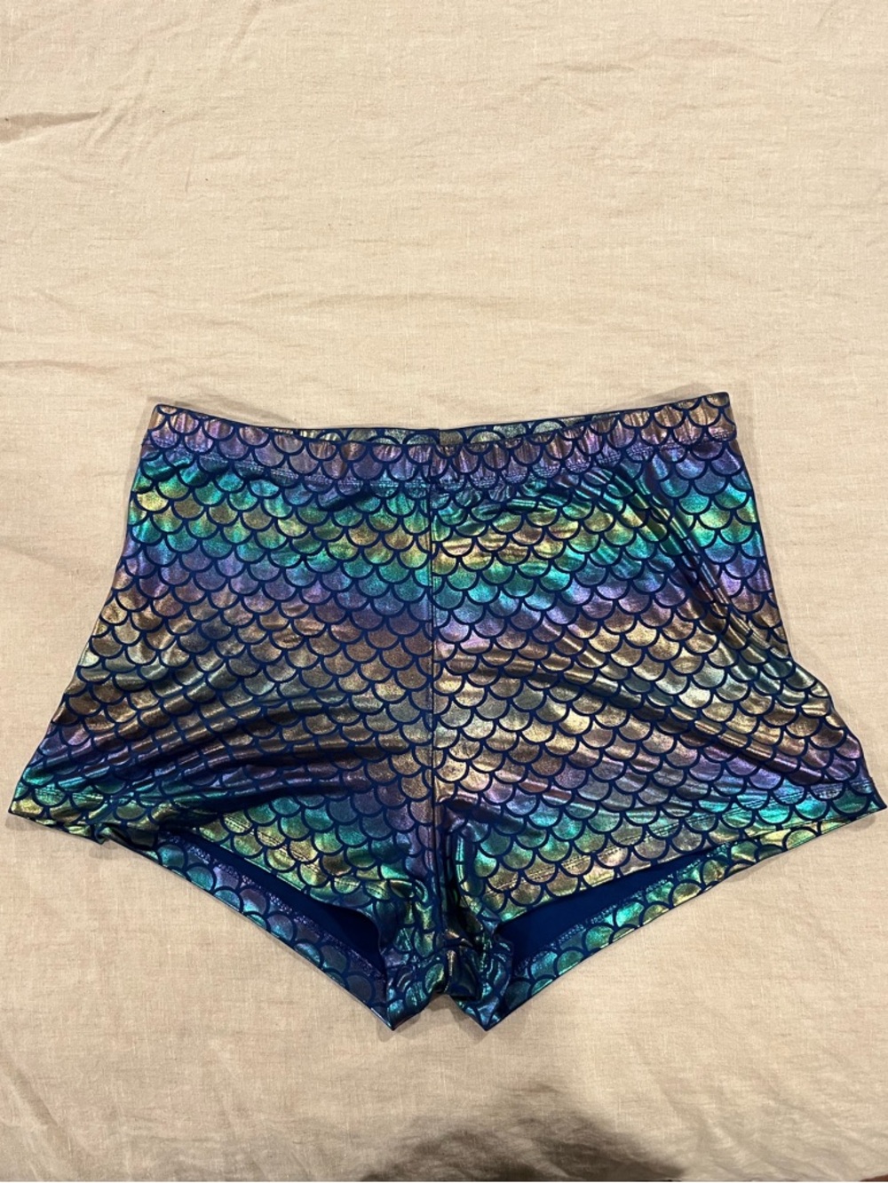 Iridescent Mermaid Scale Women’s Booty Shorts